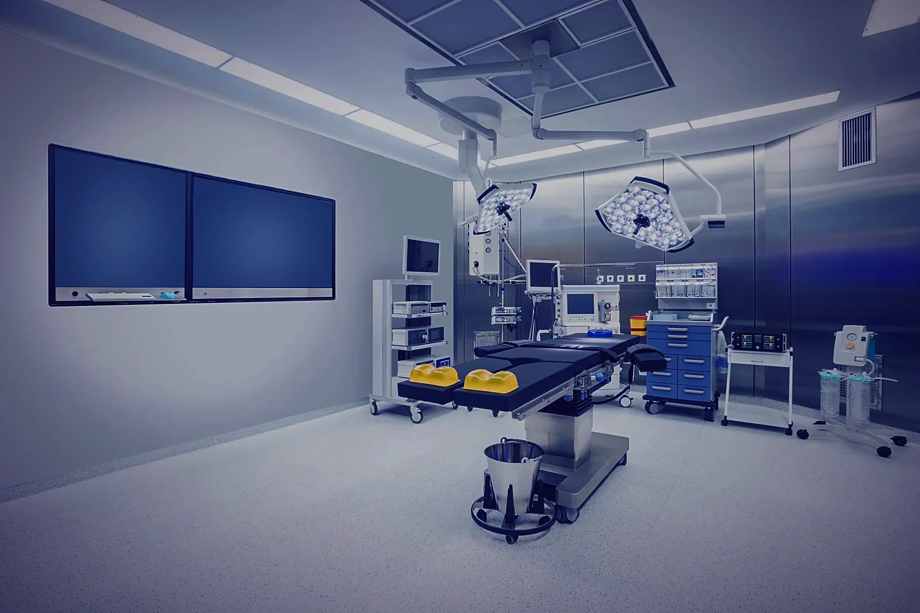 An empty operating theatre prepared for the next case